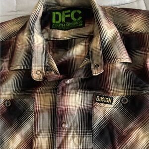Dixxon Youth XL Plaid Shirt